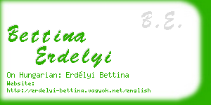 bettina erdelyi business card