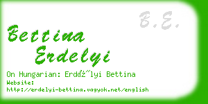 bettina erdelyi business card